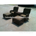 Outdoor double seat sofa set with side table